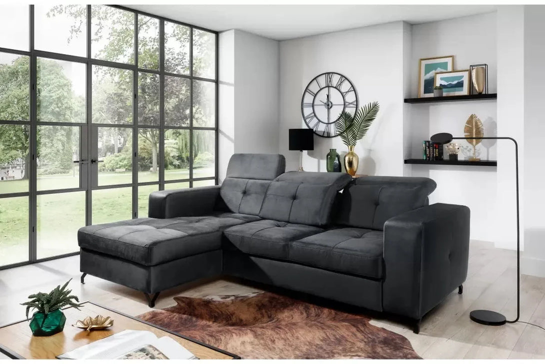 Ecksofa - Belavio - komfortables und elegantes Design mit Stauraum. - Milaros Markt