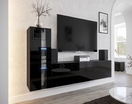 Wohnwand - 2024 Luxus / Premium-Materialien für exklusive Wohnwände. - Milaros Markt