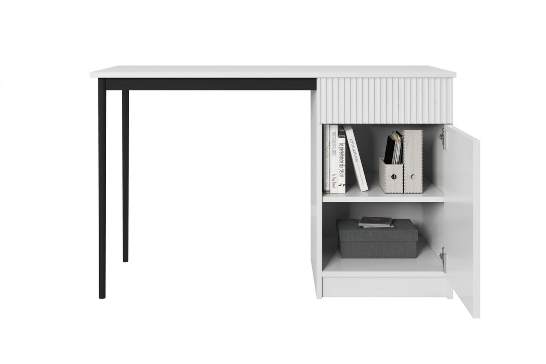Schreibtisch 120 1D1SZ - NICOLE - bringt Eleganz und Funktionalität in Ihr Zuhause. - Milaros Markt