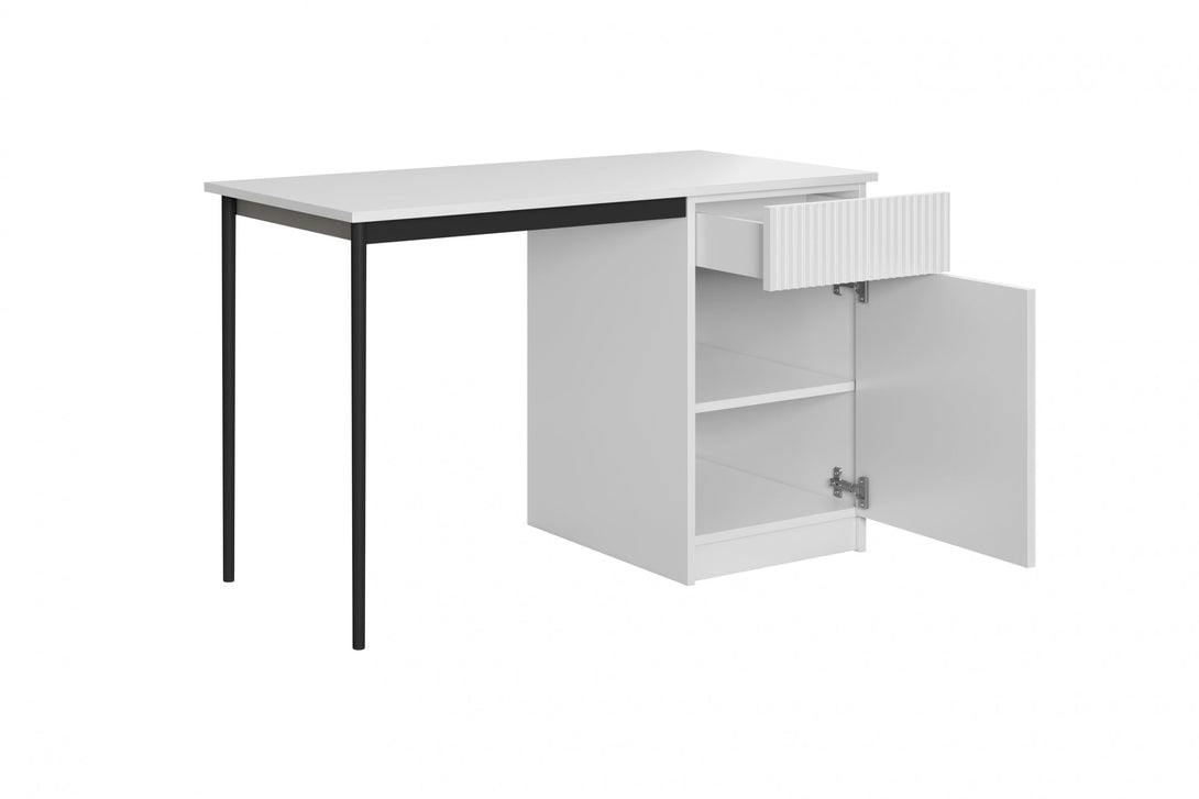 Schreibtisch 120 1D1SZ - NICOLE - bringt Eleganz und Funktionalität in Ihr Zuhause. - Milaros Markt