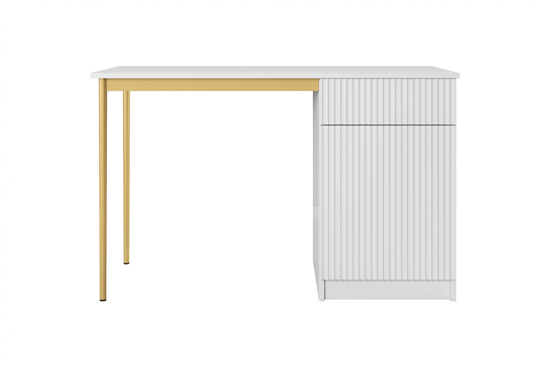 Schreibtisch 120 1D1SZ - NICOLE - bringt Eleganz und Funktionalität in Ihr Zuhause. - Milaros Markt