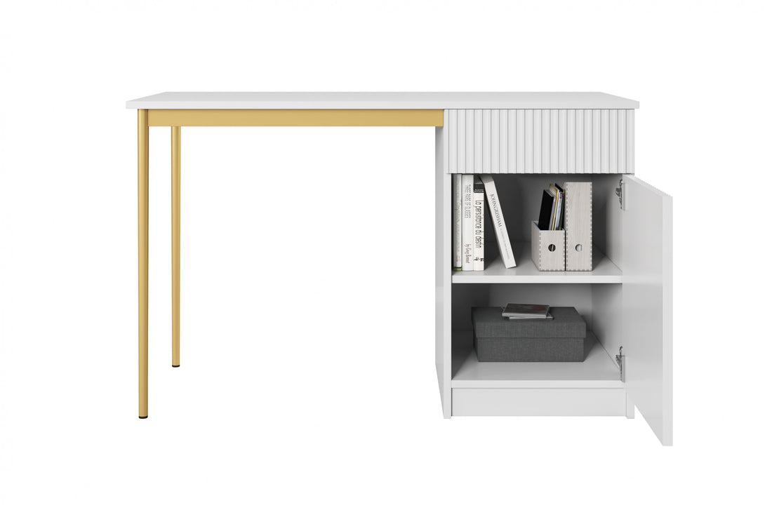 Schreibtisch 120 1D1SZ - NICOLE - bringt Eleganz und Funktionalität in Ihr Zuhause. - Milaros Markt