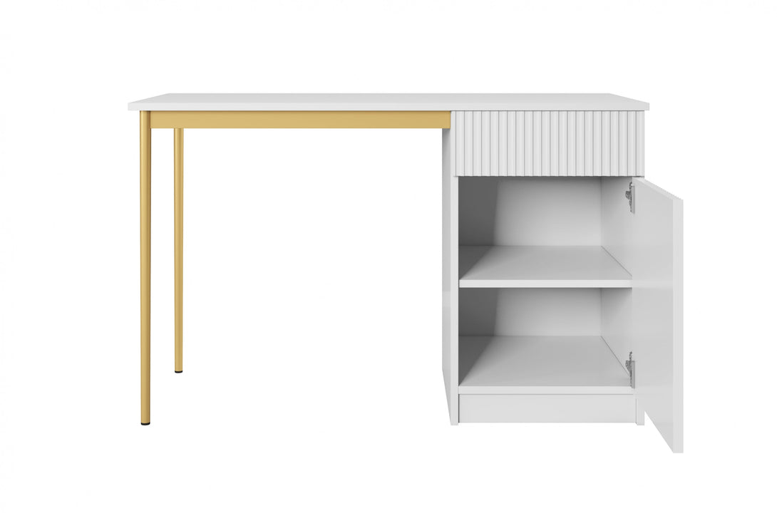 Schreibtisch 120 1D1SZ - NICOLE - bringt Eleganz und Funktionalität in Ihr Zuhause. - Milaros Markt
