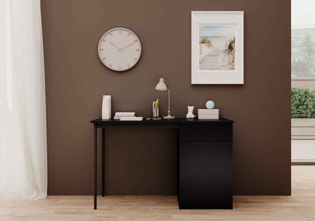 Schreibtisch 120 1D1SZ - NICOLE - bringt Eleganz und Funktionalität in Ihr Zuhause. - Milaros Markt