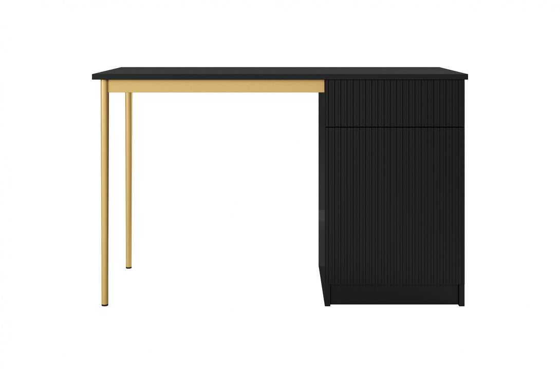 Schreibtisch 120 1D1SZ - NICOLE - bringt Eleganz und Funktionalität in Ihr Zuhause. - Milaros Markt
