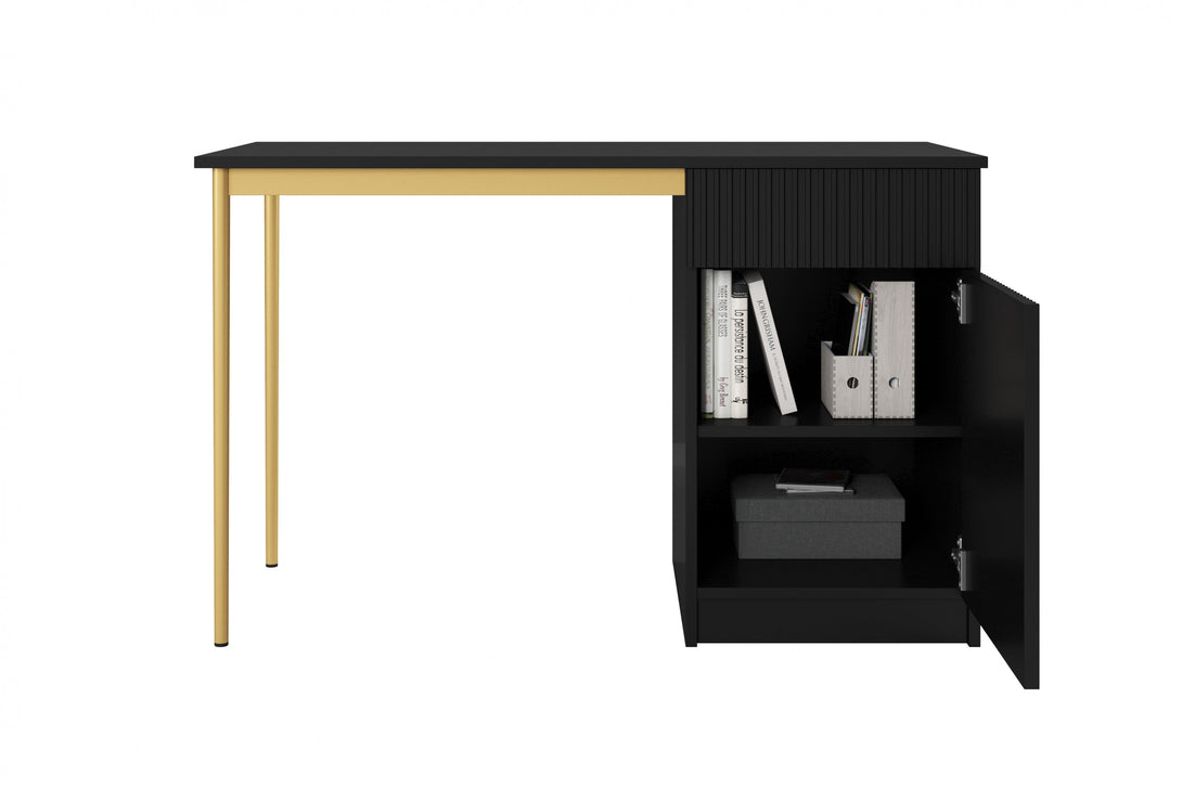 Schreibtisch 120 1D1SZ - NICOLE - bringt Eleganz und Funktionalität in Ihr Zuhause. - Milaros Markt