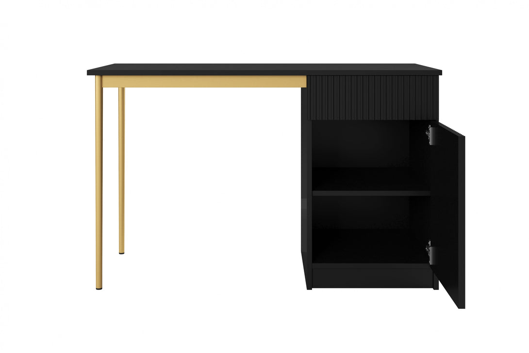 Schreibtisch 120 1D1SZ - NICOLE - bringt Eleganz und Funktionalität in Ihr Zuhause. - Milaros Markt
