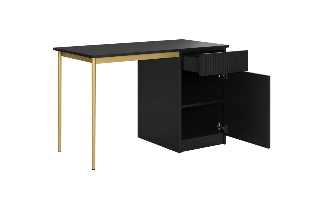 Schreibtisch 120 1D1SZ - NICOLE - bringt Eleganz und Funktionalität in Ihr Zuhause. - Milaros Markt