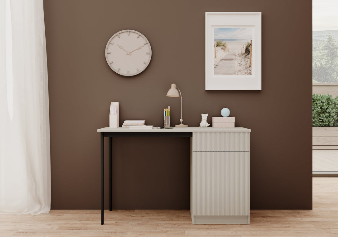 Schreibtisch 120 1D1SZ - NICOLE - bringt Eleganz und Funktionalität in Ihr Zuhause. - Milaros Markt