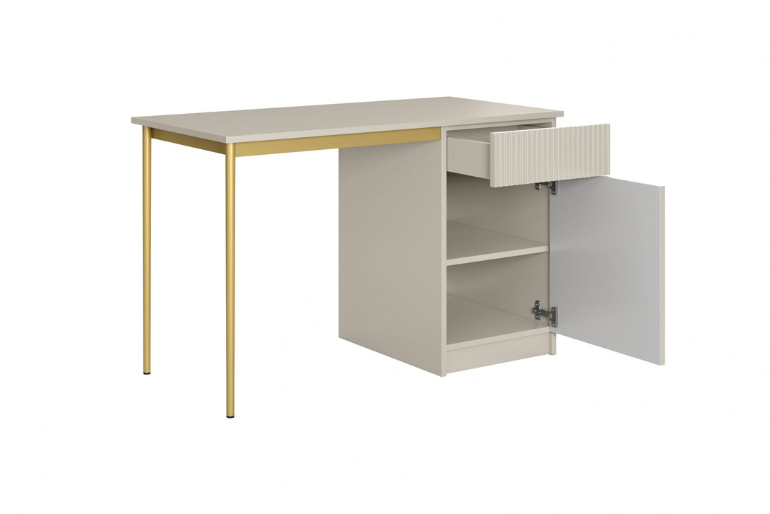 Schreibtisch 120 1D1SZ - NICOLE - bringt Eleganz und Funktionalität in Ihr Zuhause. - Milaros Markt