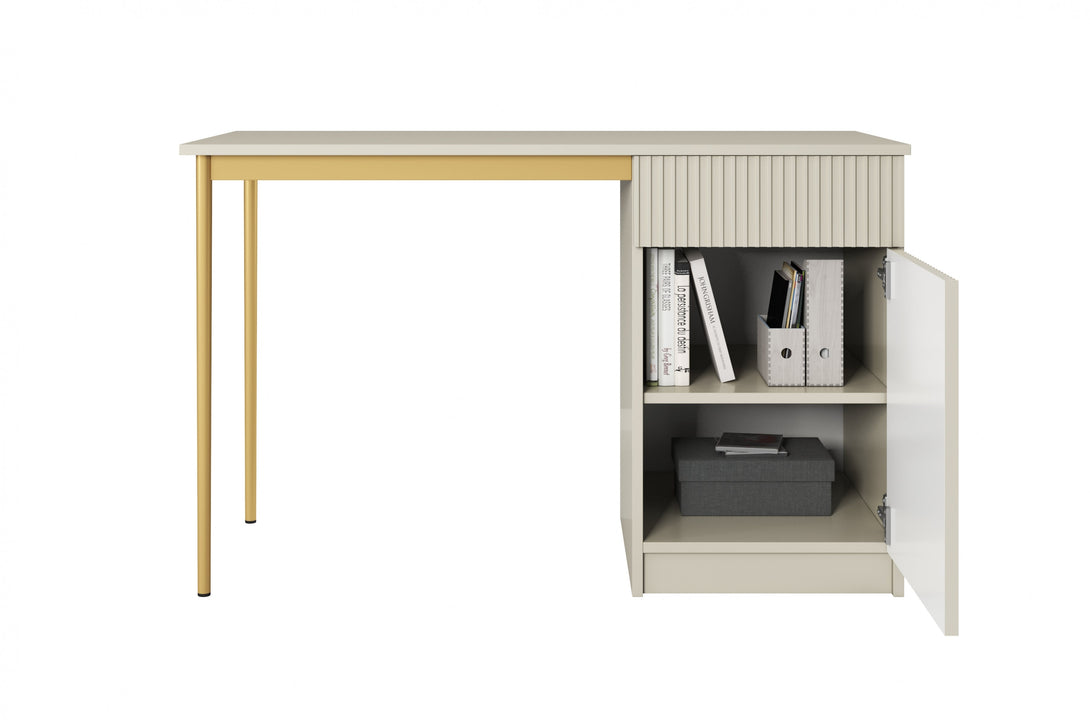 Schreibtisch 120 1D1SZ - NICOLE - bringt Eleganz und Funktionalität in Ihr Zuhause. - Milaros Markt