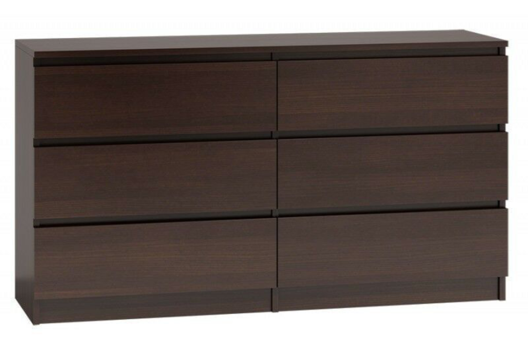 Kommode Geräumige Kommode -, Ideale Aufbewahrungslösung (Premium Kommode, 1 St., 6-Schubladen-Kommode) - Milaros Markt