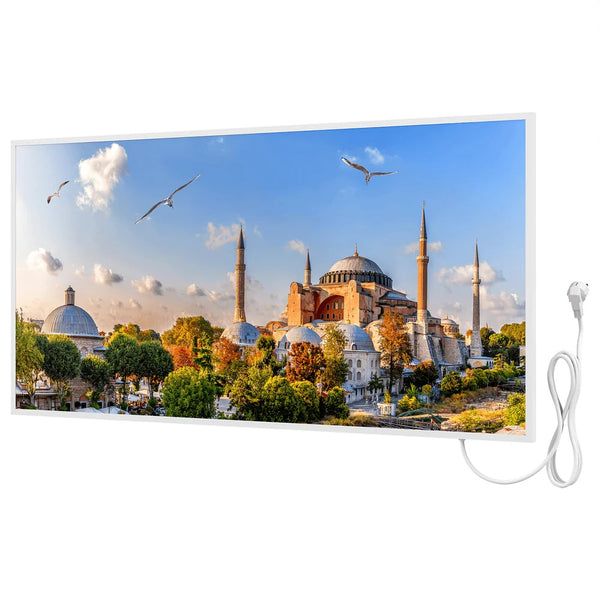 Bringer® Bild Infrarotheizung mit Rahmen 800 Watt - Istanbul, Türkei.