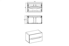 Waschbeckenschrank - Aruba Cosmos - Effektive Badezimmerorganisation. - Milaros Markt