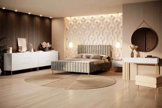 Kommode - NICOLE - Schicke Aufbewahrungslösung mit mehreren Schubladen. - Milaros Markt