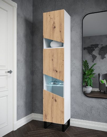 Vitrine - Präsentieren Sie Ihre Sammlerstücke stilvoll (Vitrine, 1-St., Premium -R6) - Milaros Markt