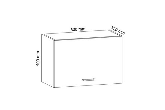 Hängeschrank 60 cm - Aspen - Rein und schlicht, klare Ästhetik und Funktionalität. - Milaros Markt
