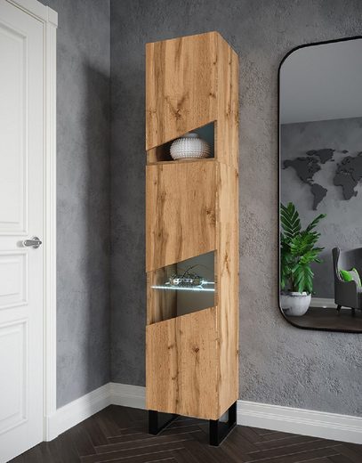 Vitrine - Präsentieren Sie Ihre Sammlerstücke stilvoll (Vitrine, 1-St., Premium -R6) - Milaros Markt