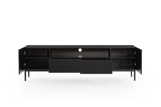 TV-Schrank 200 cm , 150 cm - NICOLE - Modernes Design mit Balance zwischen Stil und Leistung. - Milaros Markt