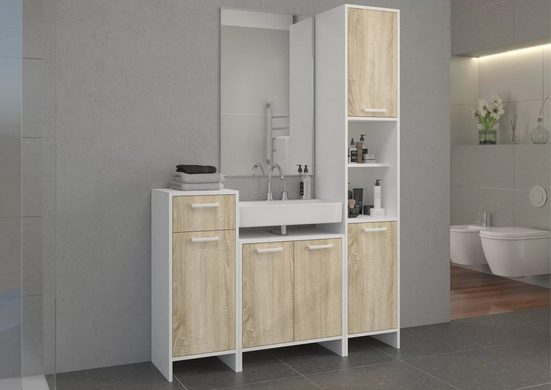 Badmöbel-Set - Lemia - Eine ästhetische und funktionale Note für Ihr Badezimmer. - Milaros Markt