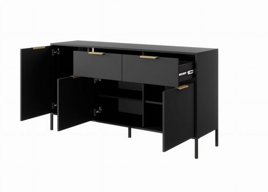 Wohnzimmer-Set - LARS - Moderne Wohnlösung LARS, (Komplett-Set, 4-St., Premium - Lars) - Milaros Markt