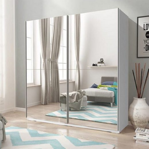 Kleiderschrank 200 cm, 150 cm - MALAGA - Perfekte Ordnung in elegantem Stil. - Milaros Markt