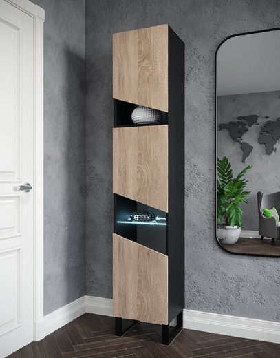Vitrine - Präsentieren Sie Ihre Sammlerstücke stilvoll (Vitrine, 1-St., Premium -R6) - Milaros Markt