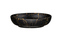 Badmöbel-Set BM106 - Luxor Black L - Schwarz/Geölte Eiche