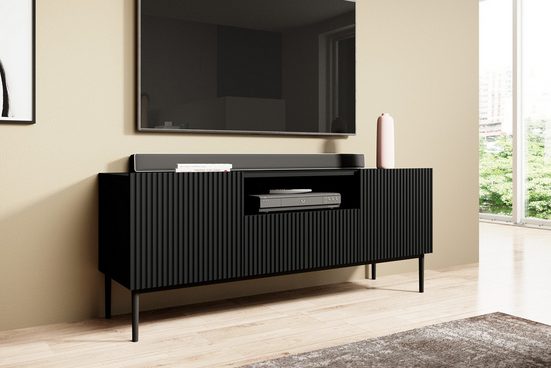 TV-Schrank 200 cm , 150 cm - NICOLE - Modernes Design mit Balance zwischen Stil und Leistung. - Milaros Markt