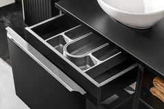 Badmöbel-Set BM13 - Santa Fe Black S  - Schwarz / Matt