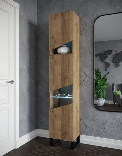 Vitrine - Präsentieren Sie Ihre Sammlerstücke stilvoll (Vitrine, 1-St., Premium -R6) - Milaros Markt