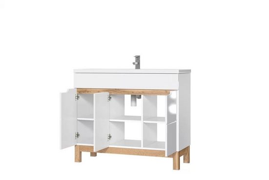 Badmöbel -Set - Platzsparendes Design mit ästhetischen Akzenten. - Milaros Markt
