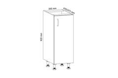 Unterschrank 30 cm - Aspen - Modernes Design für frischen Stauraum und praktische Eleganz - Milaros Markt