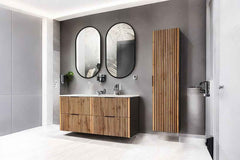 Badmöbel-Set BM02-  Xilo X  - Wotan Oak / Gray Rock
