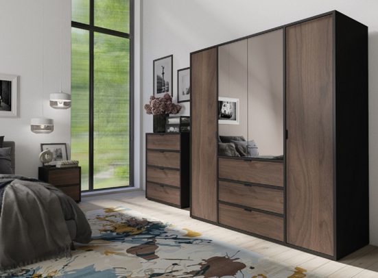 Komplettschlafzimmer - Luxuriöse Ausstattung für perfekten Komfort, (Komplett Set, 4-St., Premium - VERONA 1) - Milaros Markt