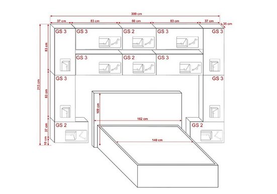 Schlafzimmer-Set - Neue und luxuriöse Designs für Ihr Zuhause. - Milaros Markt