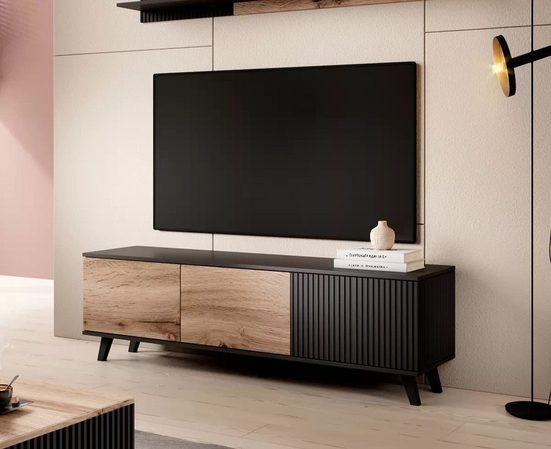 TV-Schrank - RANDOM - Perfekte Aufbewahrungslösung für Fernseher. - Milaros Markt