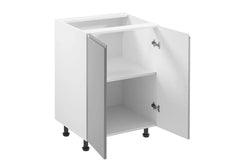 Unterschrank D60 - Aspen  - Grau/Hochglanz