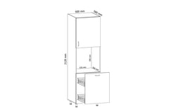 Umbauschrank 60 cm - Aspen -  Flexibel anpassbar, um jedem Raum und Bedarf gerecht zu werden. - Milaros Markt