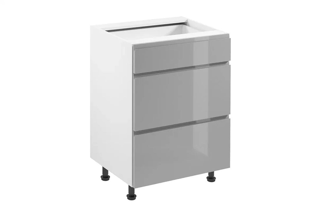 Unterschrank 60 cm - Aspen - Die solide Grundlage Ihrer Küche, für zuverlässigen Stauraum und Funktionalität - Milaros Markt