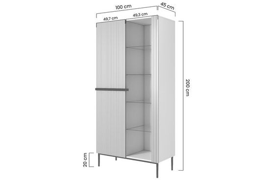 Vitrine - NICOLE - Präsentationsmöbel für Ihre Lieblingsstücke. - Milaros Markt