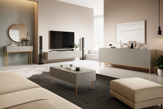 Wohnzimmer-Set - NICOLE - Modisches Design und integrierte Funktion. - Milaros Markt