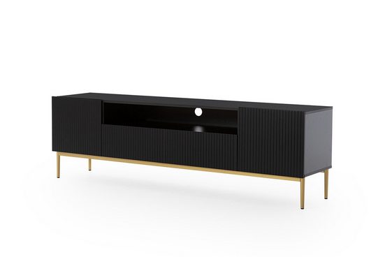 TV-Schrank 200 cm , 150 cm - NICOLE - Modernes Design mit Balance zwischen Stil und Leistung. - Milaros Markt