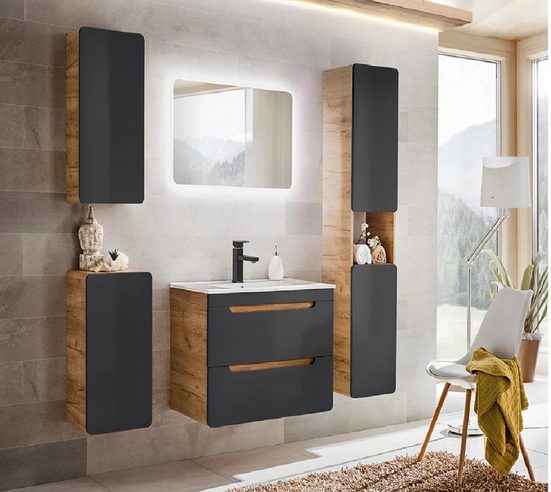 Badezimmer Hängeschrank - Aruba Cosmos - Cleveres Aufbewahrungssystem. - Milaros Markt