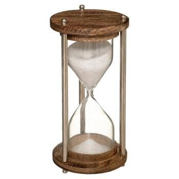 Sanduhr-Dekoration Sarah - Mango-Holz.