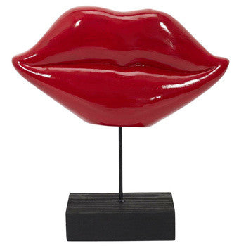 Dekofigur - Rote Lippen