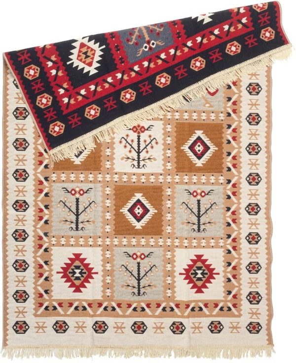 Teppich Plaid 80 x 150 cm boho.