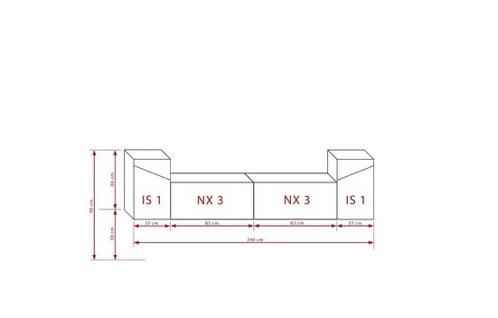 Wohnwand - Eine ideale Lösung, um Räume zu verschönern und zu organisieren, (Wohnwände, 4-St., Premium - S16) - Milaros Markt