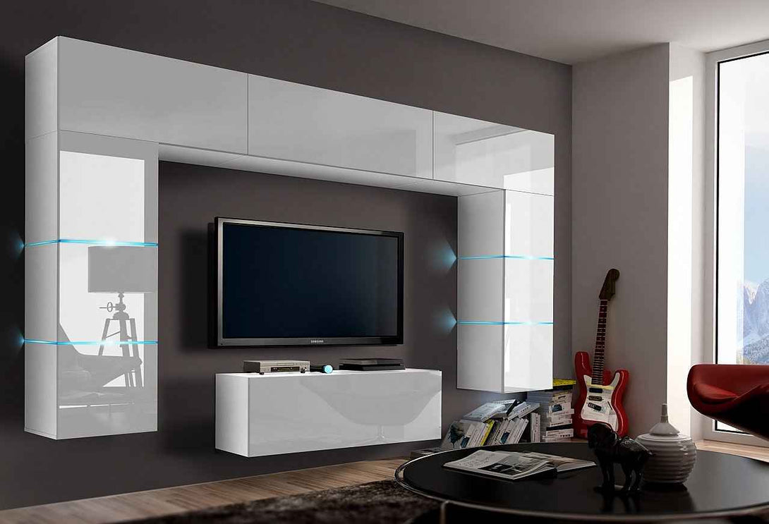 Wohnwand Future 70 - Luxus pur | Beste Materialien für stilvolle Wohnzimmer - Milaros Markt