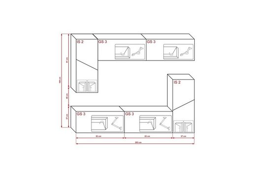 Wohnwand Premium-Luxus 2024 - Exklusives Design mit hochwertigen Materialien für ein stilvolles Wohnzimmer. - Milaros Markt